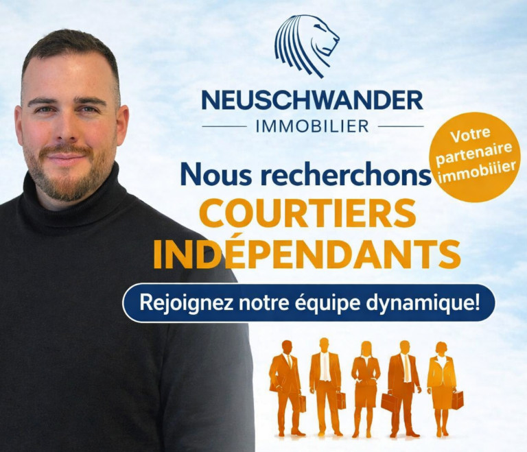 Neuschwander Immobilier recrute des courtiers immobiliers indépendants