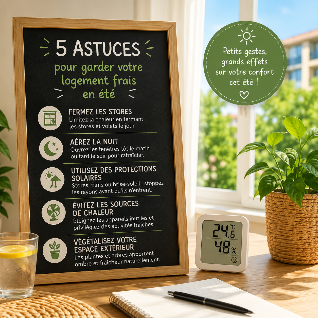 5 actions simples pour rendre votre logement plus attractif pendant l&rsquo;été