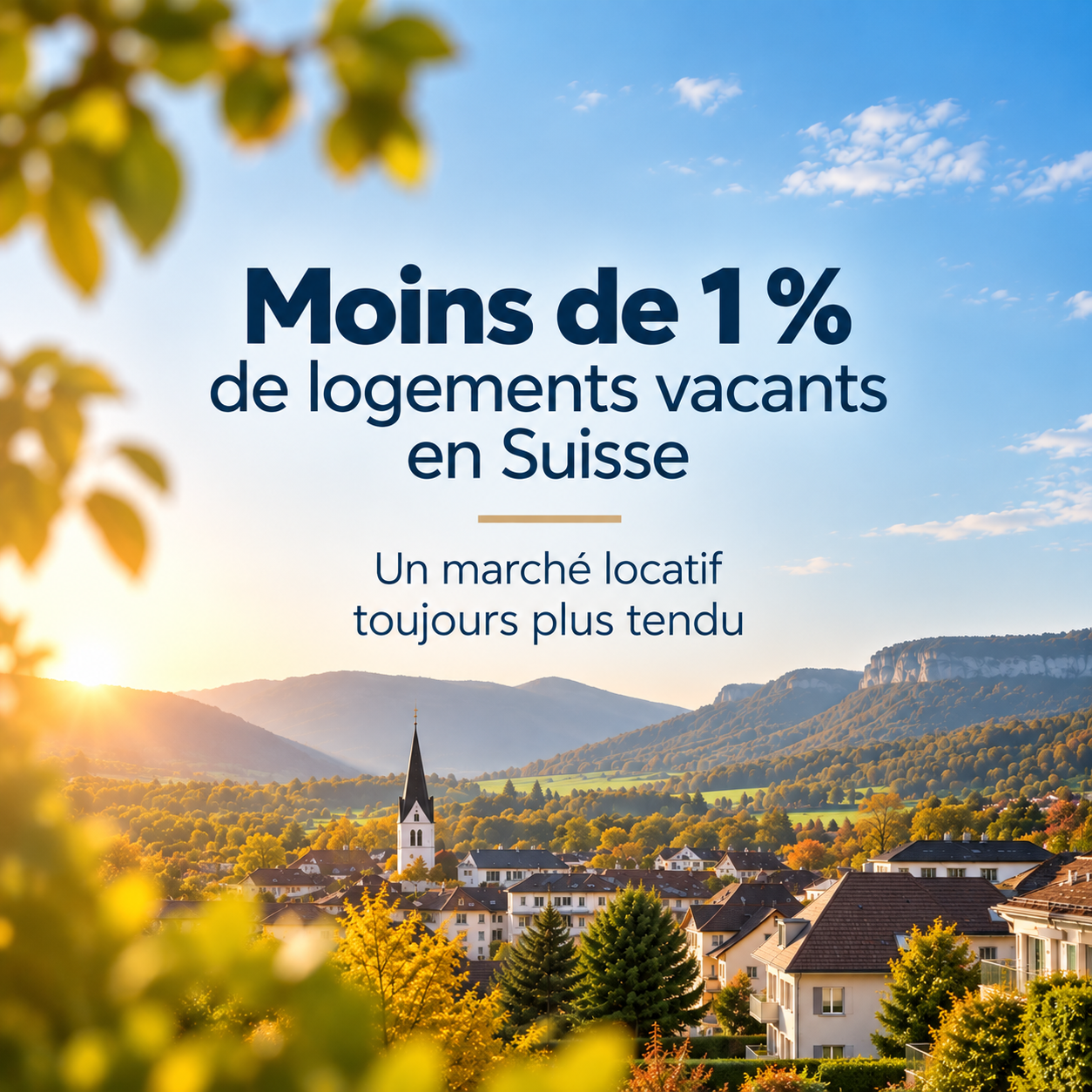 Moins de 1 % de logements vacants en Suisse : un marché locatif toujours plus tendu